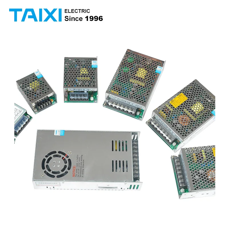 

Mini LED light Strip Switching Power Supply Small DC Metal Shell Up To 1000W Power Supply Industrial Control Security DC Motor
