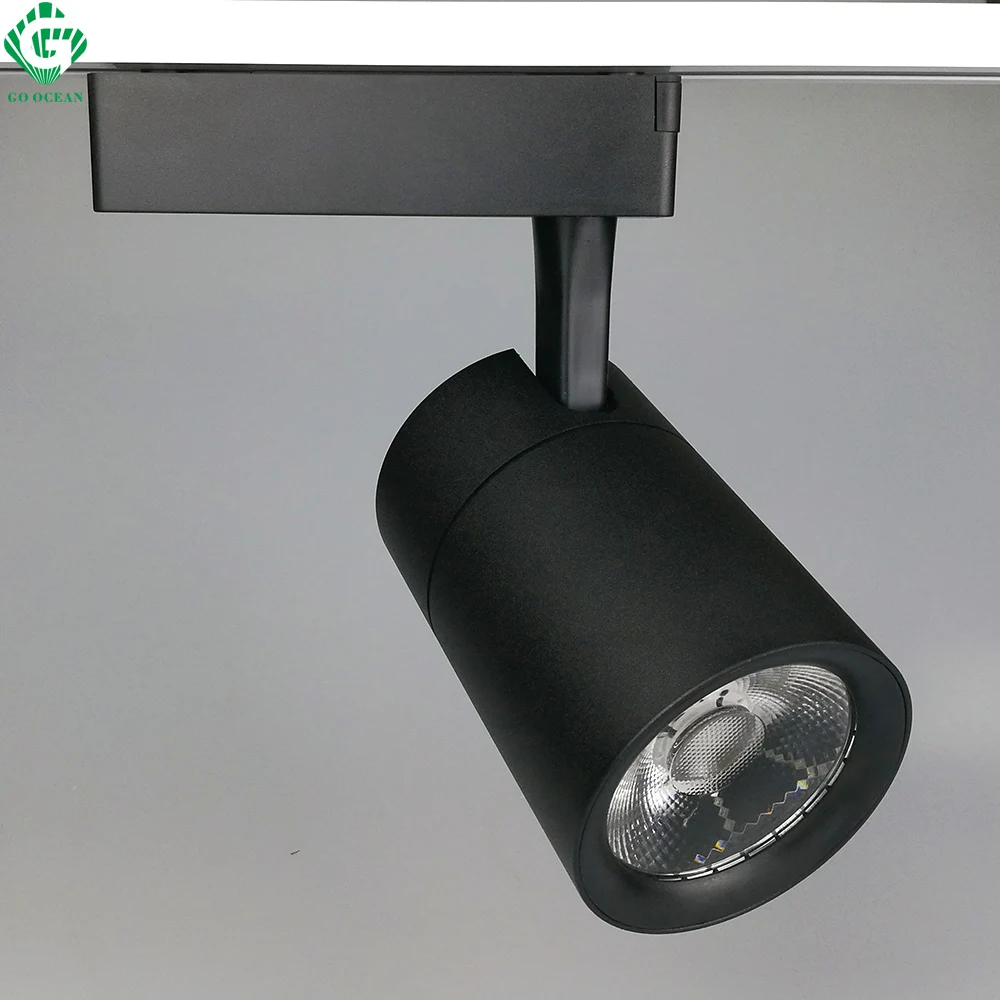 GO OCEAN Track Lighting Rail Spot 30W Clothing Shop Windows Showrooms Store LED Track Light Rail Spotlight COB Track Rail (11)