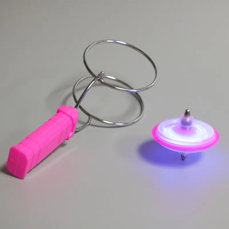 Забавный магический Гироскопический красочный волшебный Летающий Магнитный спиннинг Топы флэш йо-йо детские игрушки