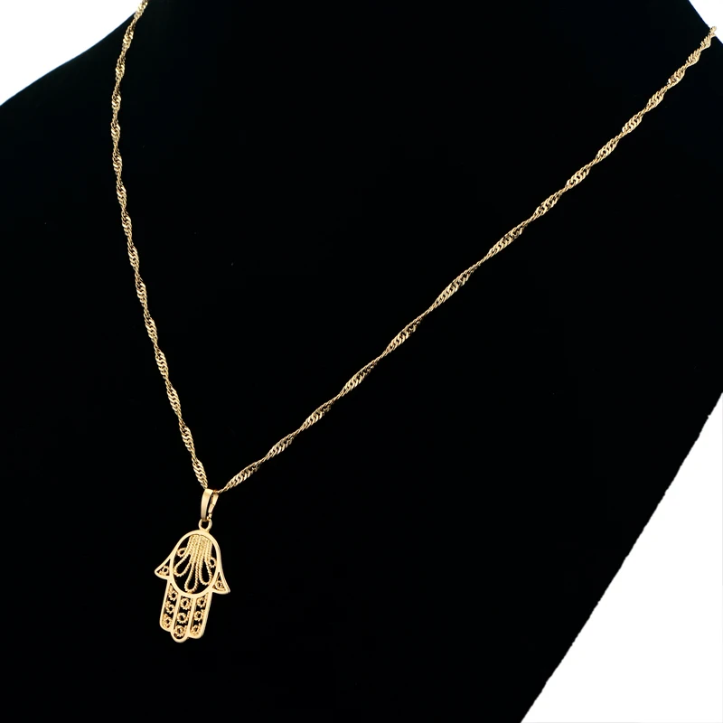 Filigree Charm Hamsa Hand Of Fatima 