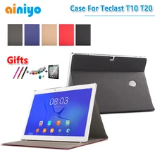 Высокое качество, модный чехол из ПУ кожи для 10,", Teclast T10 T20, планшетный ПК+ протектор+ стилус, подарки