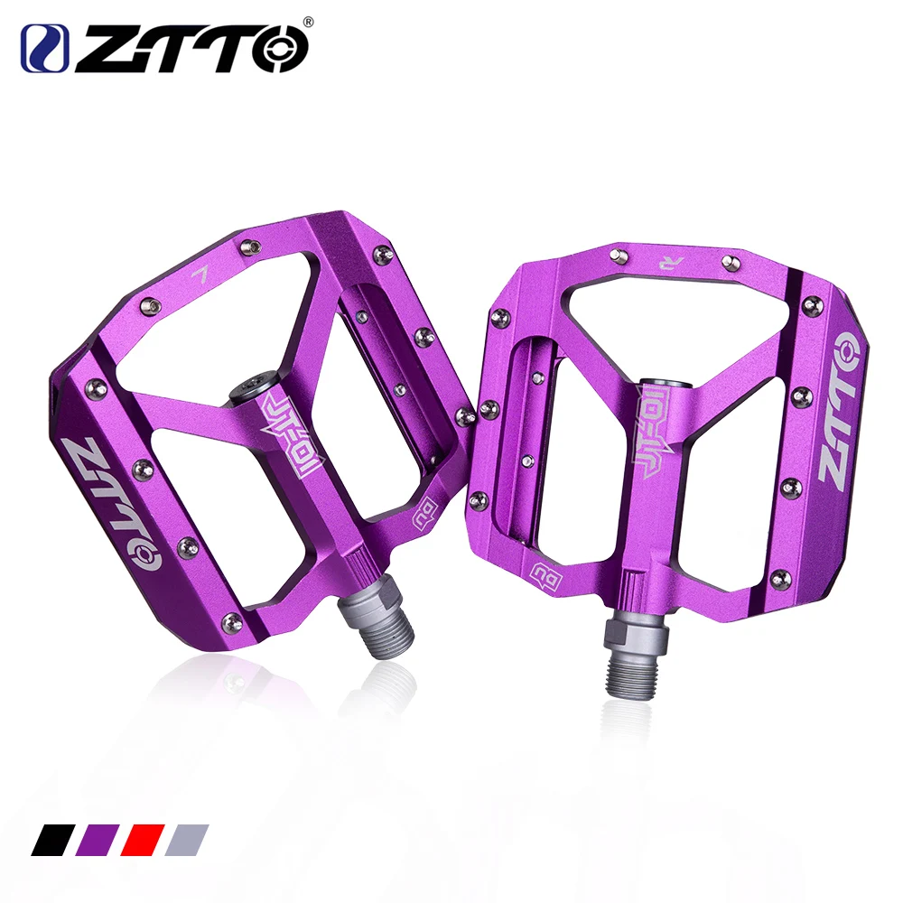 ZTTO MTB Road Bike Ultralight Sealed Pedals CNC Cycling Part Alloy DH XC Hollow Anti-slip Bearings Du System mountain 12mm Axle
