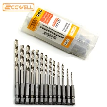 Professional Power Tools13pc Hex Shank High Speed Steel Quick Change Titanium Drill Bits Set Tool 1.5-6.5mm Countersink Professional Power Tools13pc Hex Shank High Speed Steel Quick Change Titanium Drill Bits Set Tool 1.5-6.5mm Countersink