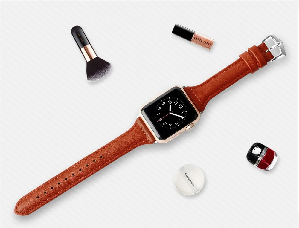 JNASIN кожаный ремешок для Apple watch группа 42 мм 38 мм 40 мм 44 мм часы группа для iwatch серии 4 3 2 1 браслет Женщины