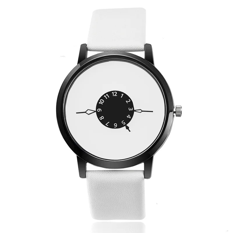 Топ моды люксовый бренд браслет Кварцевые часы для женщин мужчин повседневные кожаные Наручные часы Relogio Masculino Feminino - Цвет: Белый