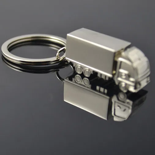 Novelty truck keychain key chain alloy key chains gift key ringin Key