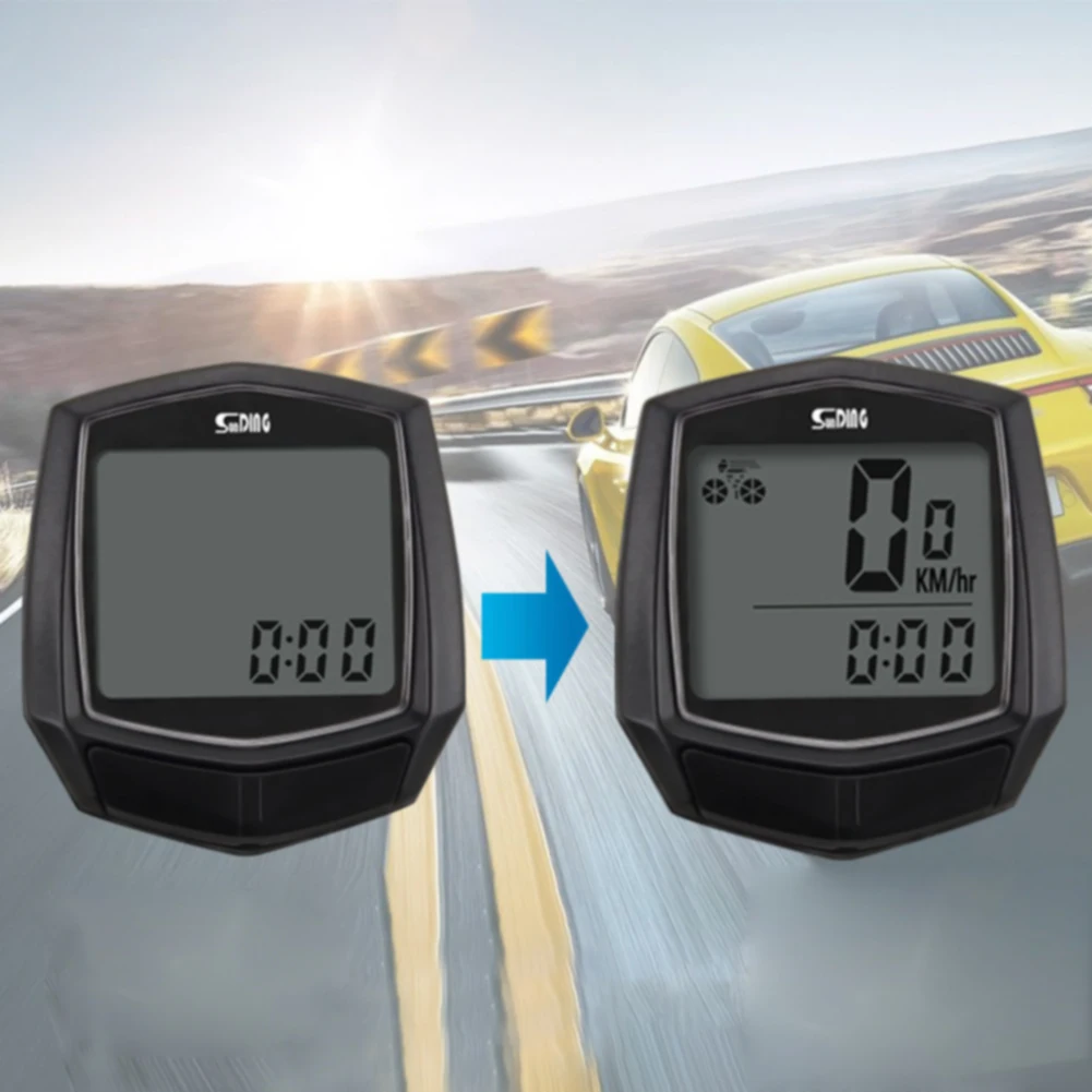 Multifunction Thermometer Bicycle Speedometer Wired Sensor Odometer Waterproof Cycling Computer Digital Stopwatch Backlight | Спорт и