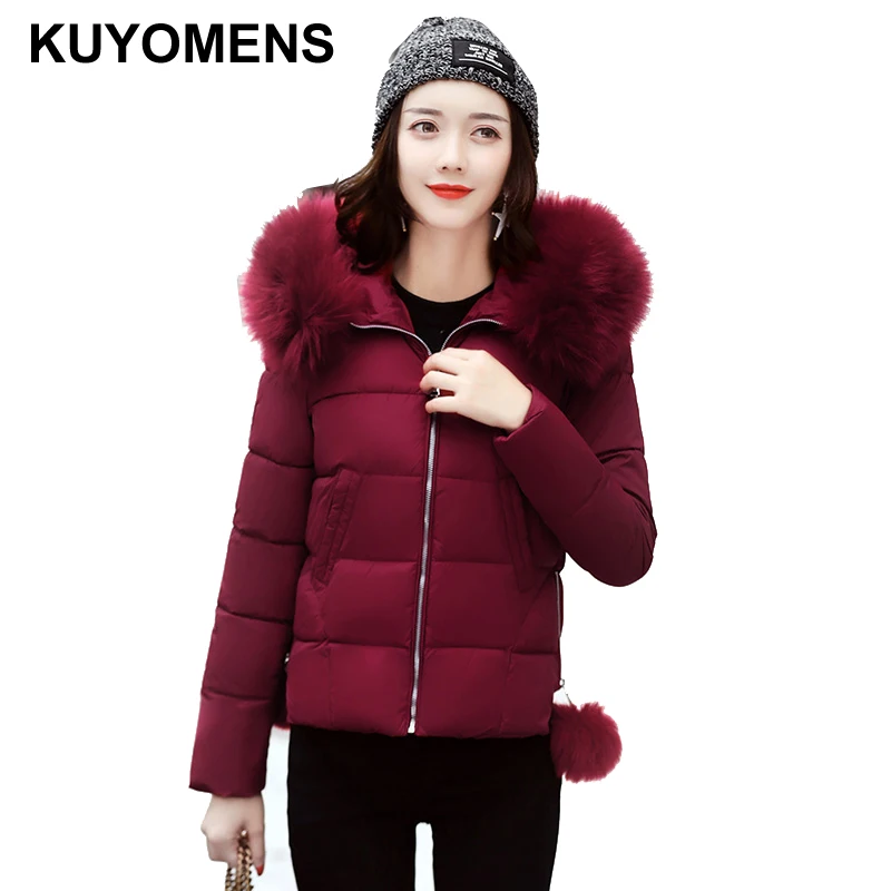 Parkas Vestes Manteaux Long Outwear Femelle D'hiver Pour Haute Hiver Slim Kuyomens Veste 2017 Qualité Manteau Femmes Coton ag0Cq