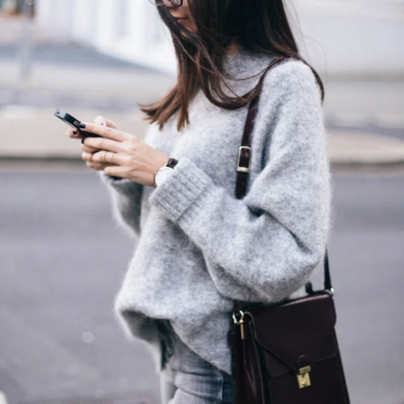 

Zogaa Spring Autumn Winter Warm Casual Women's Clothing O-Neck Long Sleeve Knitted Sweater Pullover Loose Jumper Tops Knitwear