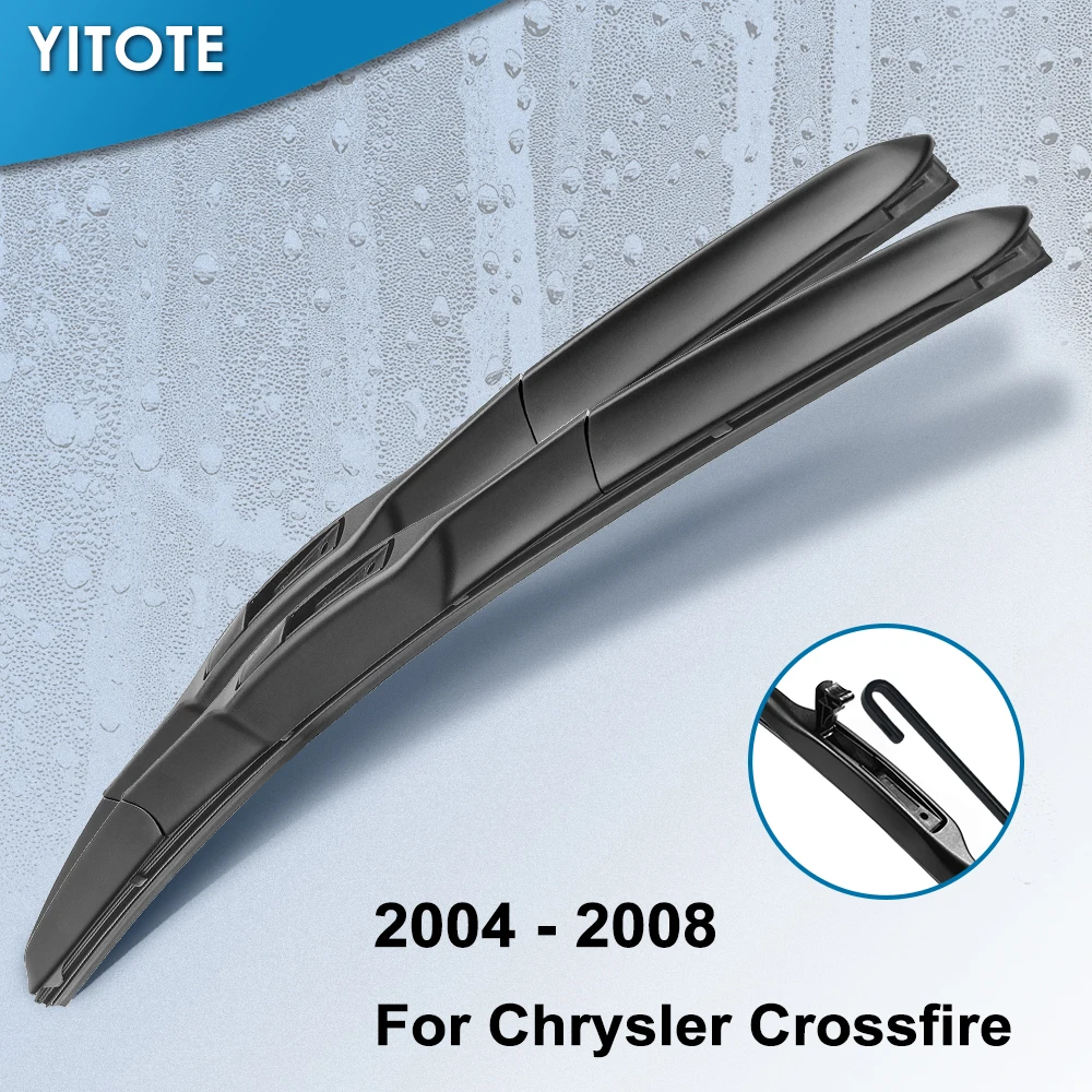 Гибридные щетки стеклоочистителя YITOTE для Chrysler Crossfire Fit Hook Arms 2004 2005 2006 2007