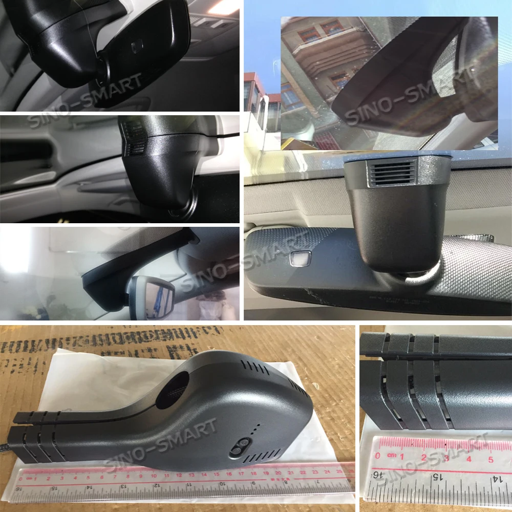 SINOSMART Novatek 96672 Wifi DVR камера для Volkswagen Magotan/CC/Touran L/Bora/Golf/Passat управление через