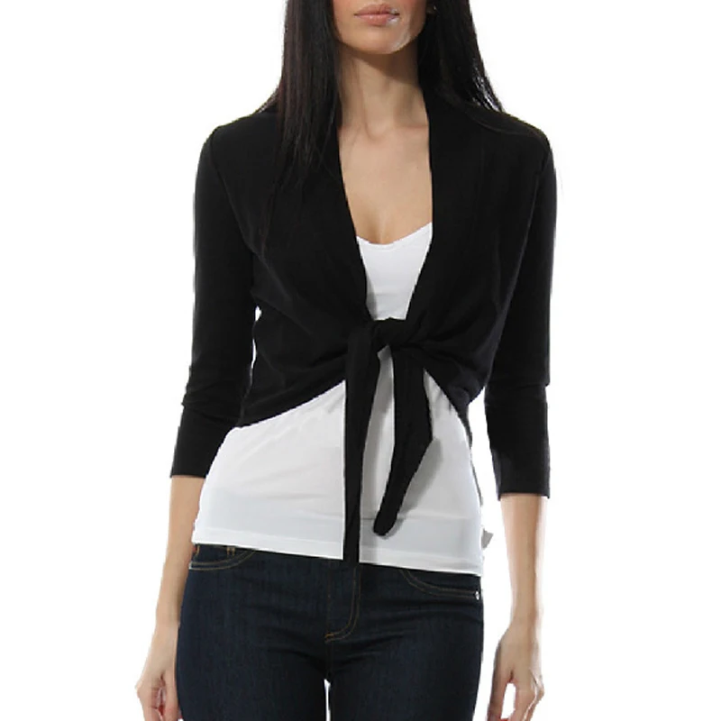 2017 Womens Fashion Three Quarter Sleeve Thin Coats Open Stitch bolero Women Cardigan Cropped Top Femme Ladies Short Shrugs K320 2017 Womens Fashion Three Quarter Sleeve Thin Coats Open Stitch bolero Women Cardigan Cropped Top Femme Ladies Short Shrugs K320