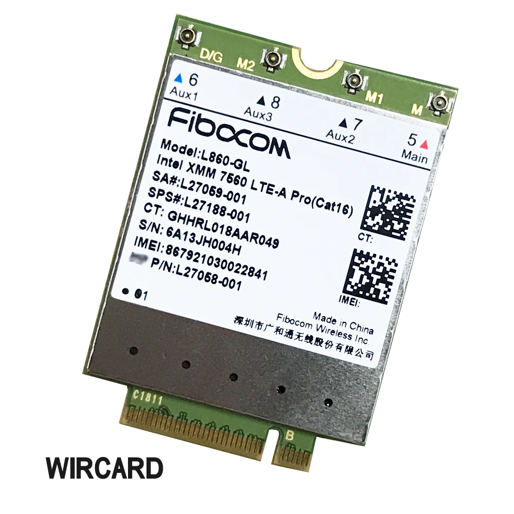 Cartão para Laptop Fdd-lte Tdd-lte Módulo Sps L27188-001 Cartão hp L860-gl Cat16 4g - Imagem 3