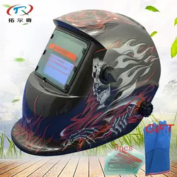 Авто затемнение настроить глаза защиты сварки шлем маска DIN9-13 черный Солнечный Мощность внутренний аккумулятор HD09 (2200DE) GB
