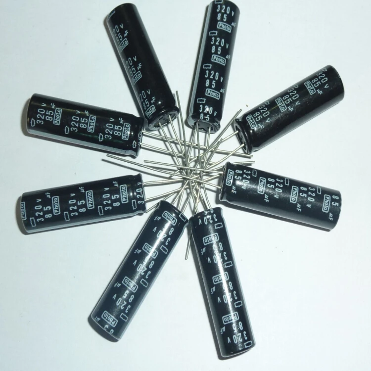 5pcs 85uF 320V Nippon Chemi Con NCC Photo Flash Capacitor 10x33.5mm