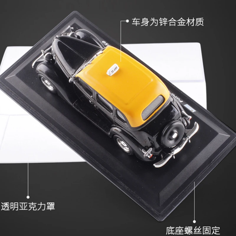 1:43 Масштаб Ford V8 4 дверная монтесвидео 1950 такси кабина литая металлическая модель