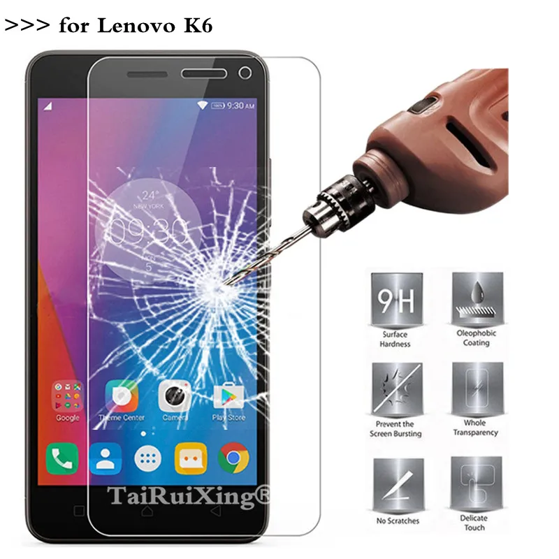 

9H 2.5D 0.26 mm Tempered Glass Screen Protector For Lenovo K6 Power K6 K33a48 K 6 5.0" Protective Film For Lenovo K6 Power