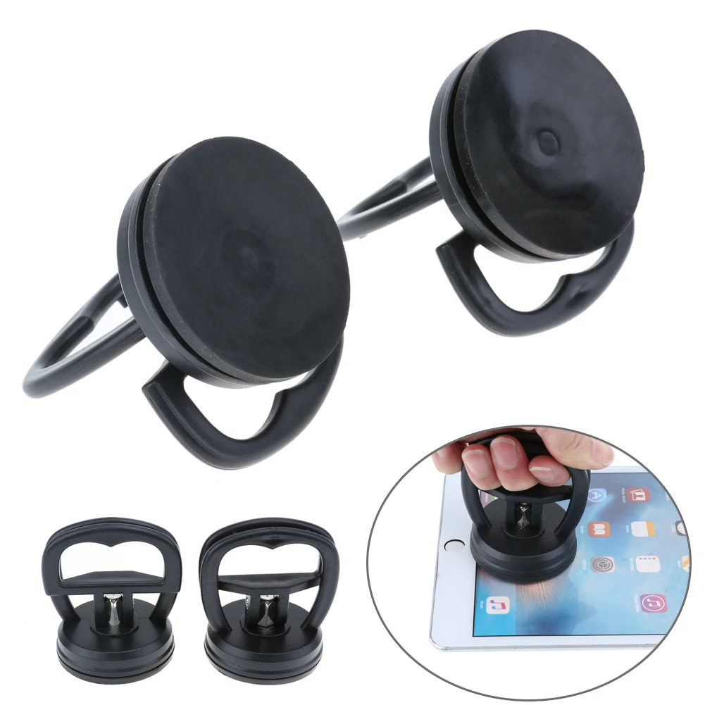 Image 2Pcs Black ABS+Rubber Phone Repair Screen Glass Lift Vacuum Strong Suction Cup Window Mirror Door Home Shop Garage Repair Tools