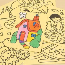 5 шт./лот, рисование цветным песком, игрушки для рисования на выбор, стиль для мальчиков и девочек, для детей, цветной ing, сделай сам, для обучения, образования, цветные художественные карты