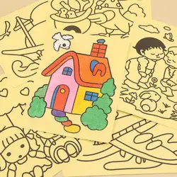 5 шт./лот Цветной песок живопись рисунок игрушки выбрать для мальчиков и девочек Стиль для малыша Цвет ing DIY ремесла обучения Образование