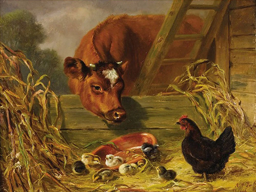 

5D DIY diamond embroidery painting Beef and Chicken full square rhinestone diamond mosaic home decorative needlework diamant