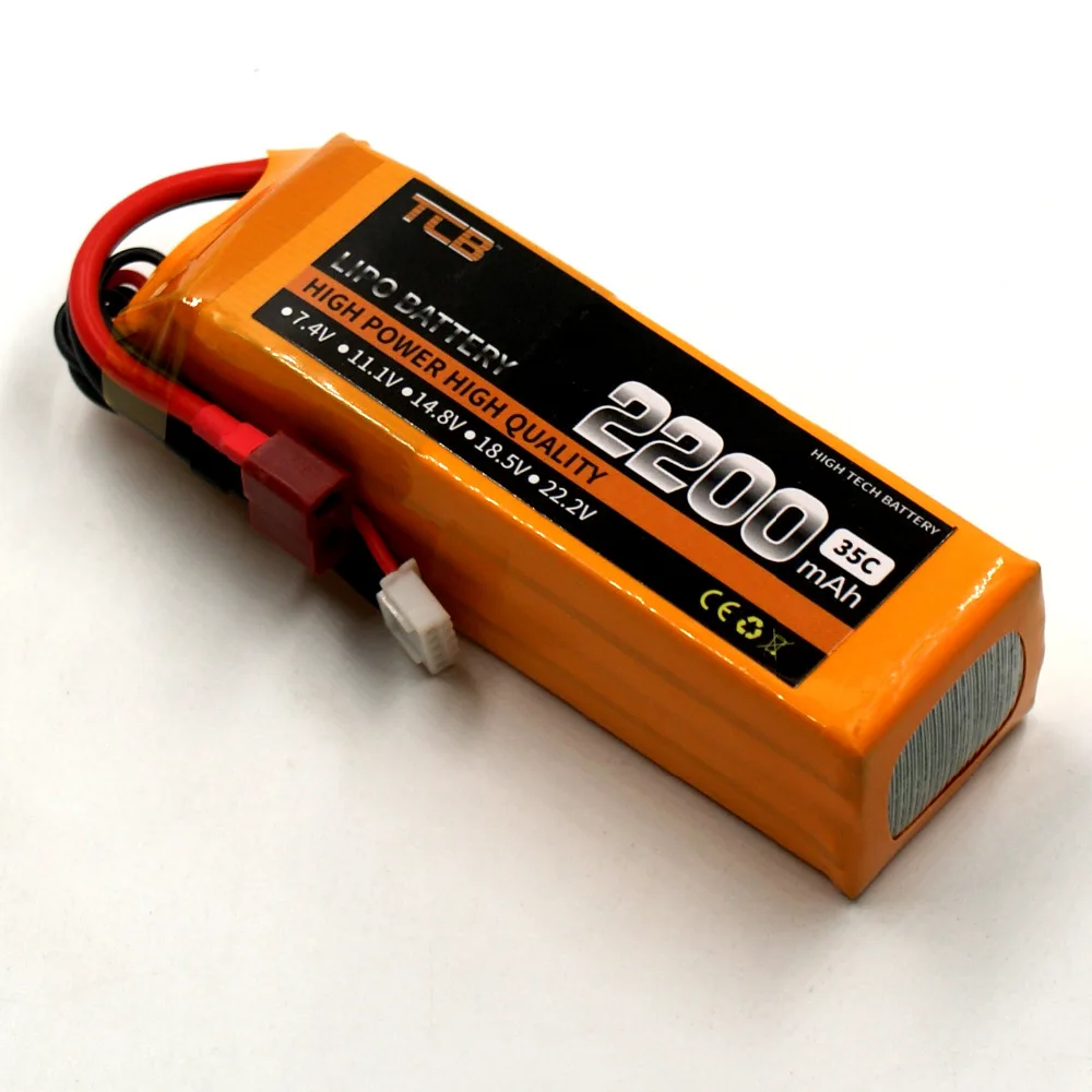 TCB RC Airplane Lipo battery 4s 14.8v 2200mAh 35C 70C for ...