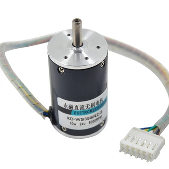 

12V DC brushless motor 24V adjust speed motor high speed small motor positive and negative motor built-in drive