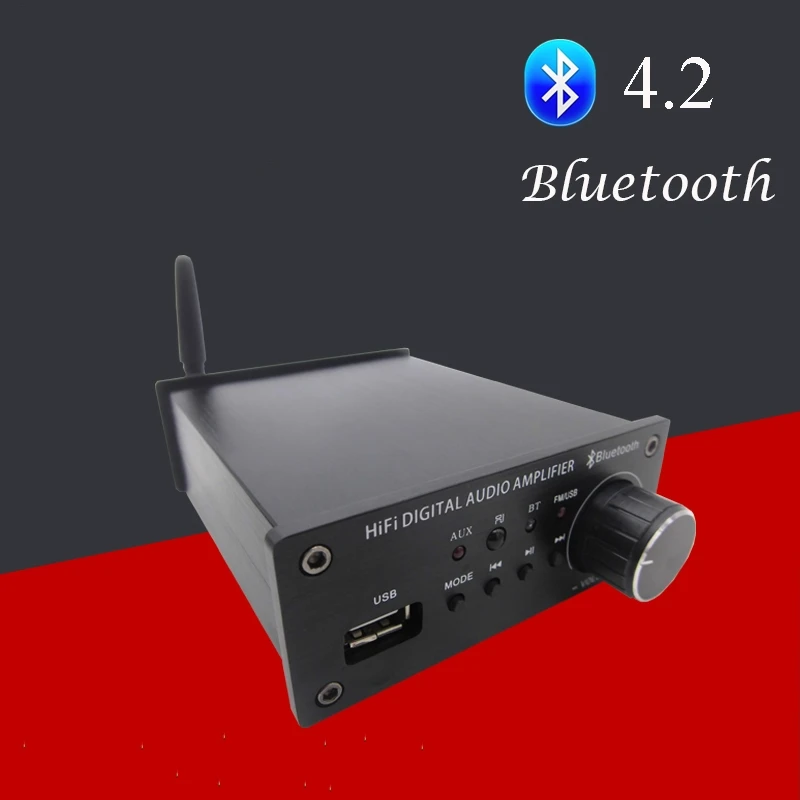 HIFI TPA3116 Bluetooth 4,2 цифровой аудио усилитель звука Amp плата 50 Вт+ 50 Вт Поддержка USB диск пульт дистанционного управления домашний кинотеатр