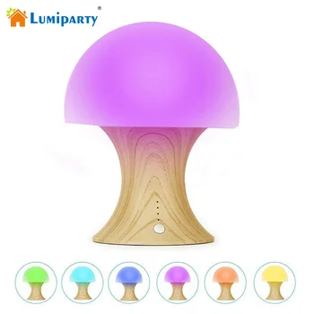 

Lumiparty Silicone Timer Light Ball Mushroom Appearance Night Light for Kids USB Rechargeable Color Changing Desk Lamp for Baby