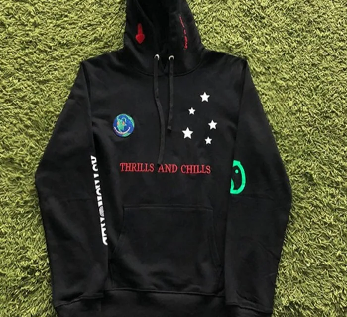 Толстовка с капюшоном ASTROWORLD SCATTERDE из хлопка 100% 1:1 толстовки для мужчин и женщин