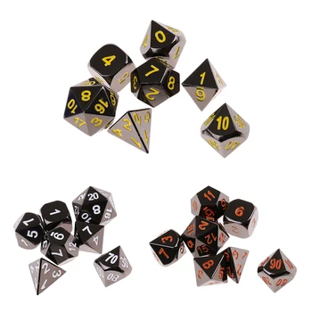 

Polyhedral Dice Digital Alloy Dice D4-D10 Dies TRPG for MTG Party Toy Table Games Dungeons and Dragons MTG RPG Gaming Supplies
