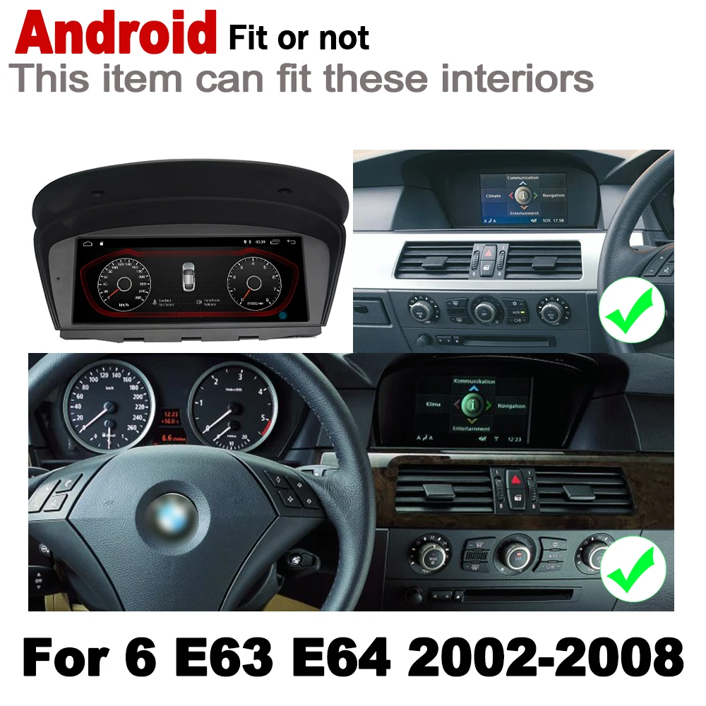 Best Car Android radio GPS Navi Map multimedia player For BMW 6 E63 E64 2002 2003 2004 2005 2006 2007 208 CCC Navigation WiFi 1