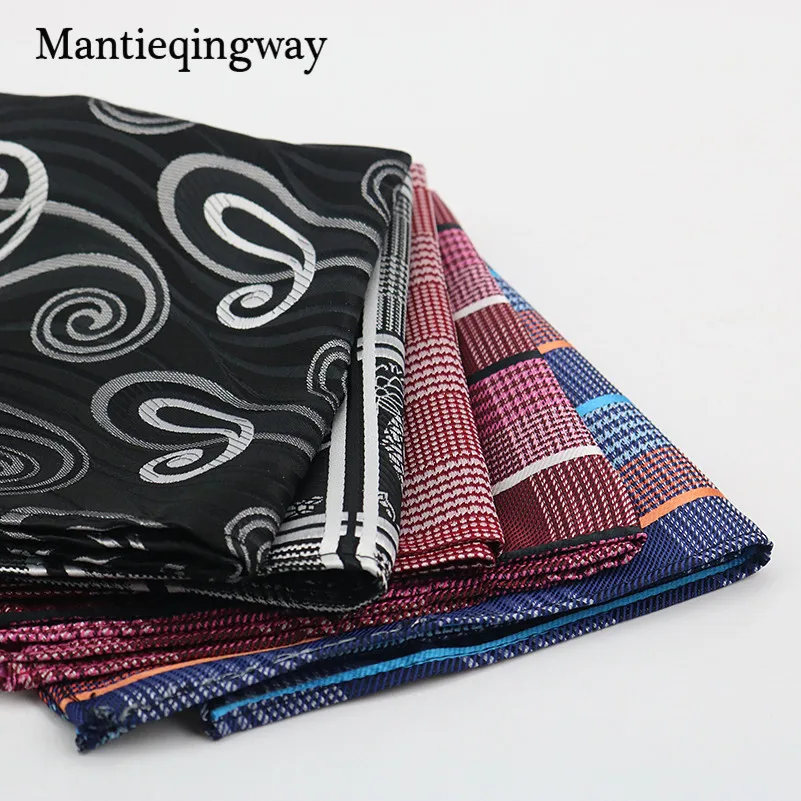 Mantieqingway полиэфир Hanky золото и черный Пейсли Для мужчин мода плед квадранные Карманные Платки для мужской костюм галстук платок