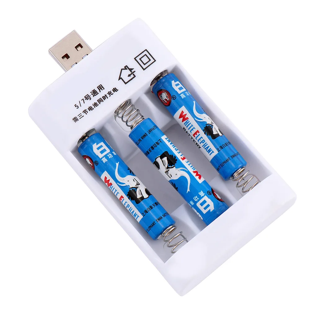 1 шт. модный 3 слота Универсальный 6 В зарядное устройство адаптер с USB