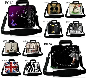 

10 10.1 11.6 12 13 13.3 15 15.6 17 17.3 inch Neoprene Soft Zipper Laptop Shoulder Handle Bag Pouch Portable Protector Cases