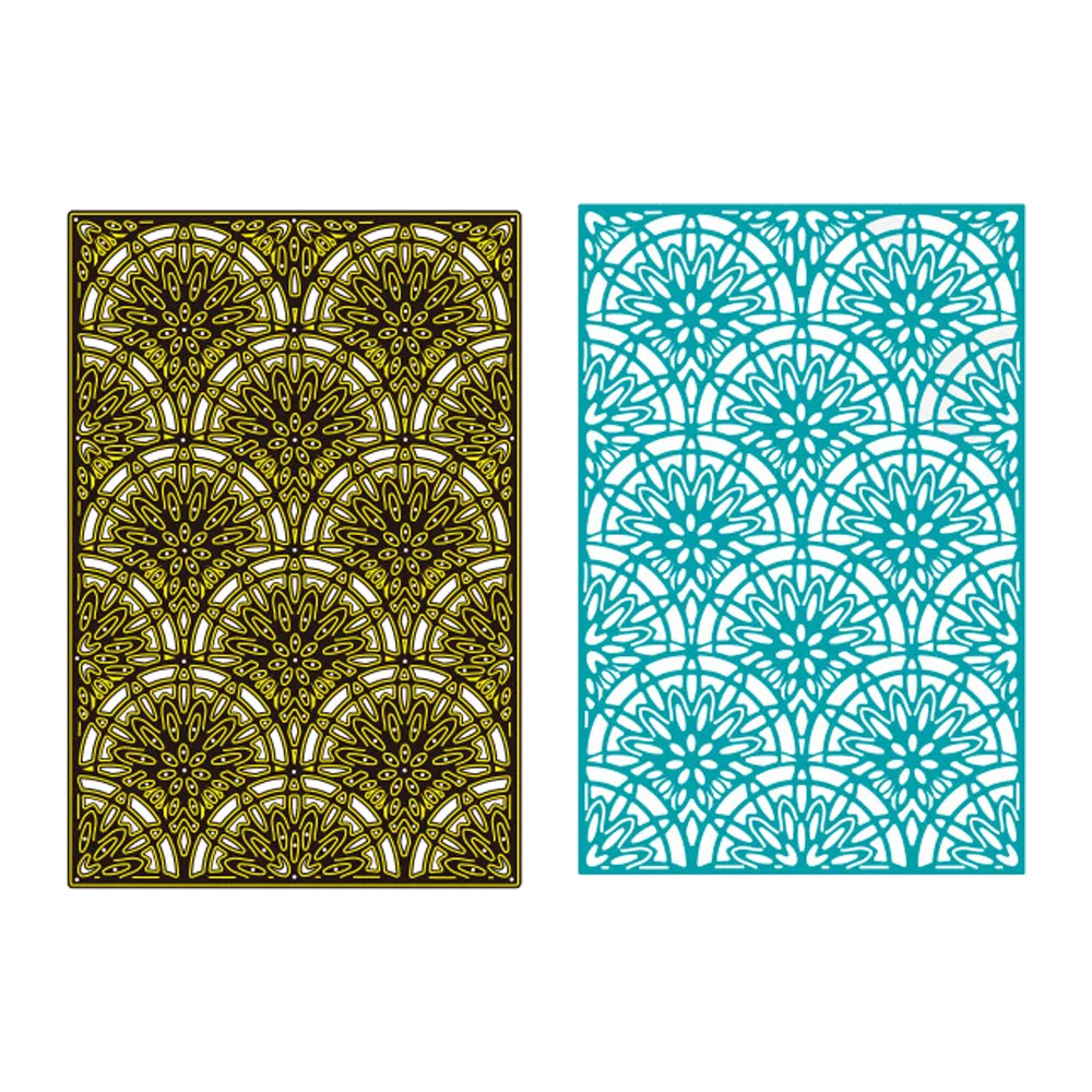 Flower Frame Background Metal Cutting Dies Stencil for DIY