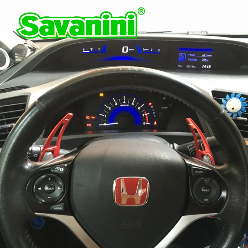 Savanini Алюминиевый Рычаг переключения передач для Honda Civic Gen 9(2012 год) CRV() Авто Стайлинг