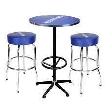WORKPRO 3PC Bar Stools and Table Set High Quality Home Garage Steel Stools Table folding elevating table and table scale multi functional storage tea table with stools