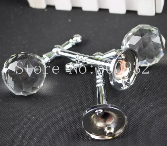 

2015 promotion30MM Fashion Crystal roman rod ball head Curtain Accessories Decor
