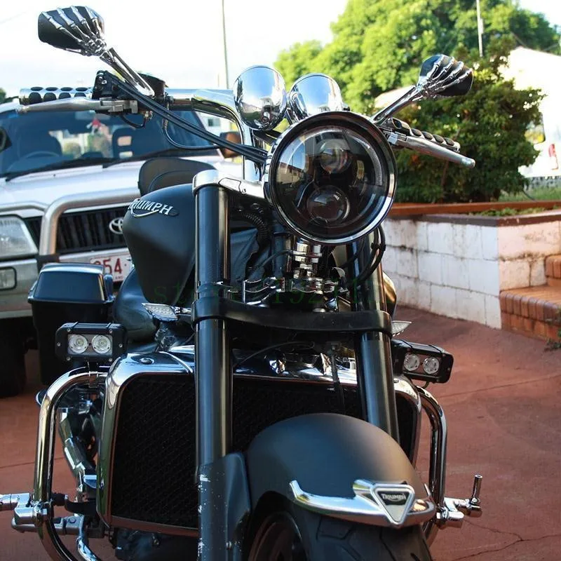 7-Inch-Motorcycle-LED-Headlight-For-Harley-Davidson-Hi-Lo-Beam-Lamp-Blue-Turn-Fl