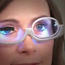 Увеличительное флип вниз макияж очки 3X увеличительные стекла без коробки светодиодный вращающийся Женская Косметика для макияжа складные очки