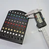One Card 36Pairs Fashion Stainless Steel Multicolor Rhinestone Stud Earrings Wholesale Women Jewelry Lots LB286 6