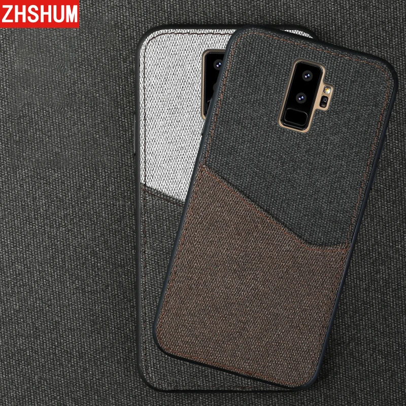 Роскошные тканевые джинсы карман для карт чехол samsung Galaxy S9 плюс S8 S7 Edge Note 8 мягкий