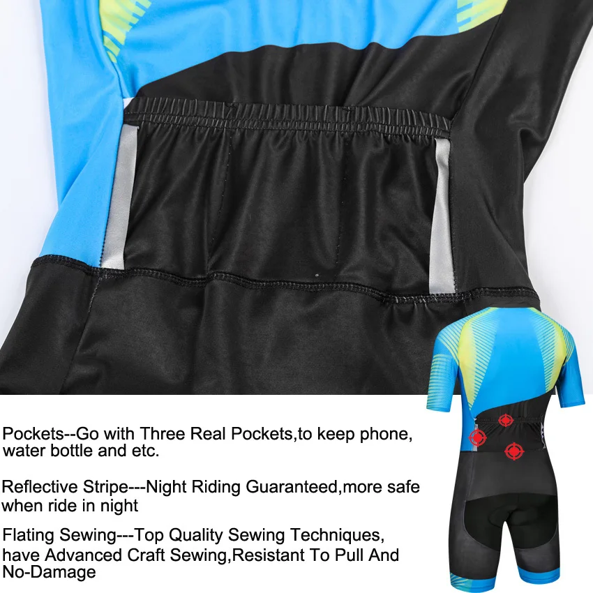 Для мужчин's Pro супер Speedsuit велокостюм Мужчин's для триатлона занятий спортом