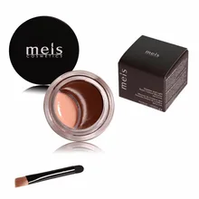 MEIS брендовый коричневый крем для бровей, Профессиональные Тени для бровей, набор инструментов для макияжа, 2 цвета, Хайлайтер для бровей, бровей BR001