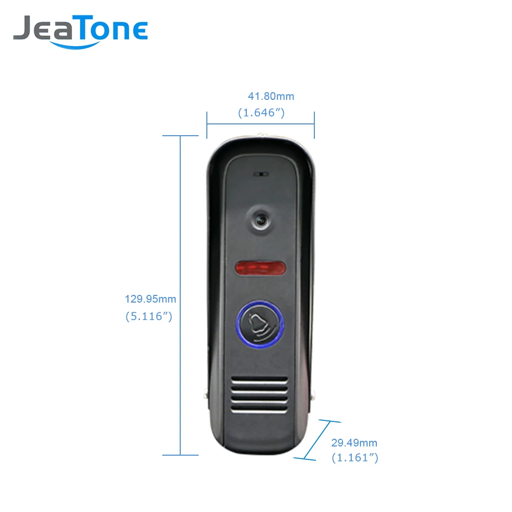JeaTone трубка домофон трубка домофона видео дверной звонок ИК камера высокое разрешение фото 800TVL широкий угол IP65 водонепроницаемая камера построить видеодомофон