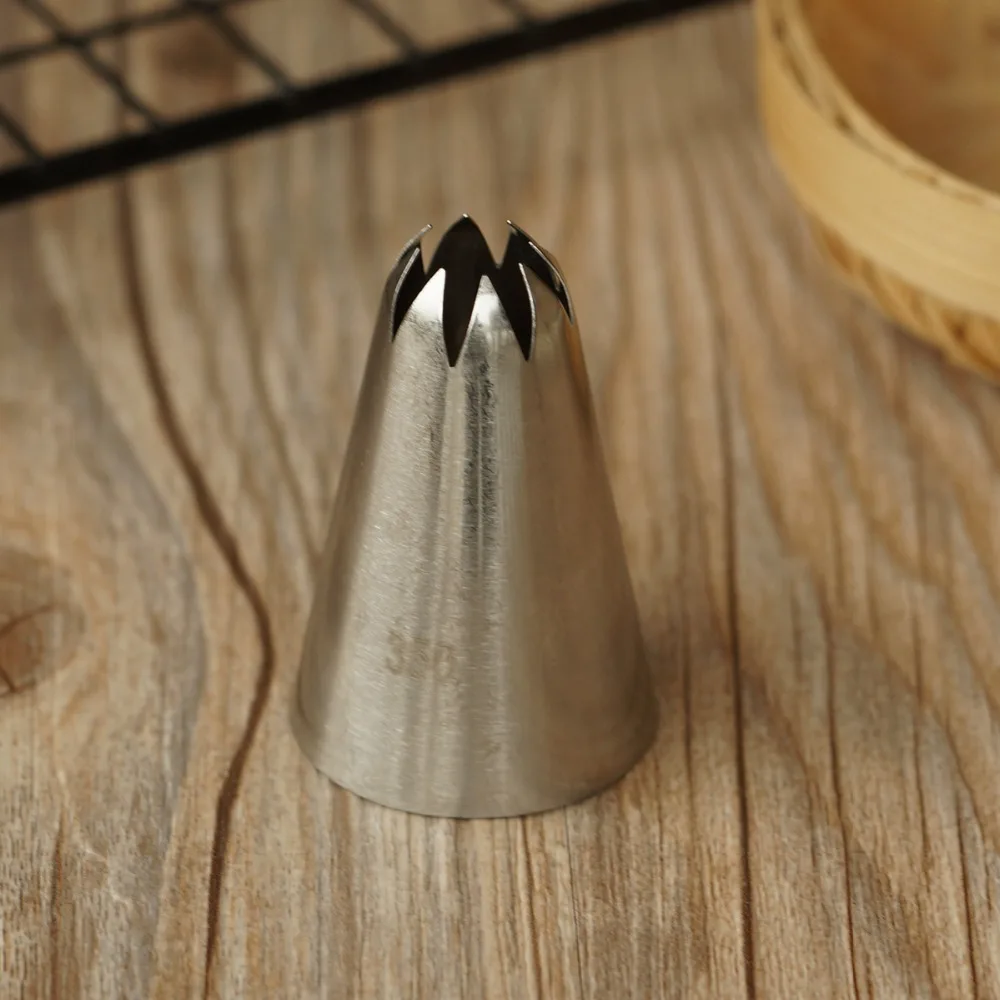 

#350 Close Star Large Size Piping Nozzle Cake Cream Decoration Stainless Steel Icing Tips Cupcake Decorating Pastry Tools