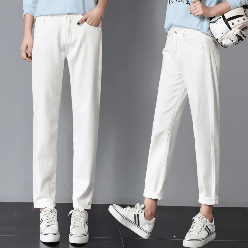 2018 Spring Summer Fashion Jeans For Women Loose Casual Hgih Waist Jeans BF Style Harem Denim Pants Trousers 2018 Spring Summer Fashion Jeans For Women Loose Casual Hgih Waist Jeans BF Style Harem Denim Pants Trousers