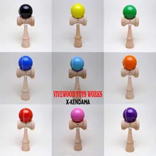 Глянцевая Kendama с полиуретановым покрытием краски, традиционный Kendama, стандартный 18 см, 10 цветов на выбор, Классический PU Kendama, дешевле Kendama
