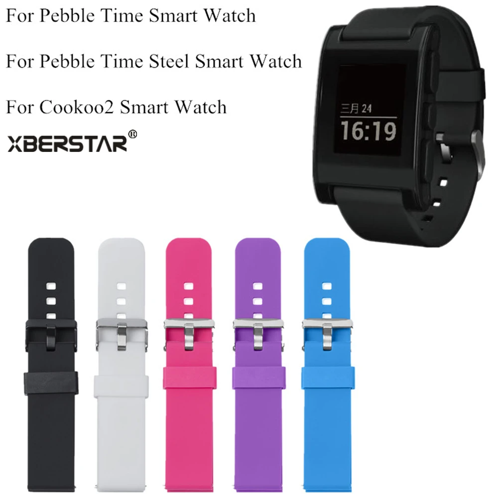 

Sports Silicone Watch Bands Strap for Pebble Time/Time Steel/Cookoo2 Smart Watch for Samsung Galax Gear SM-R380,SM-R381,SM-R382